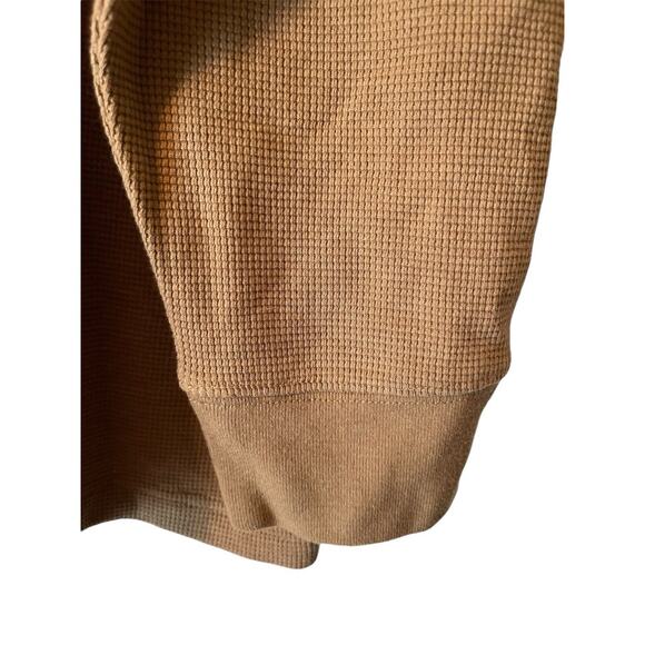 NWT Mens RedHead Thermal Waffle Knit Crew Henley Shirt Sweater Taupe 2XL LS - Picture 6 of 8